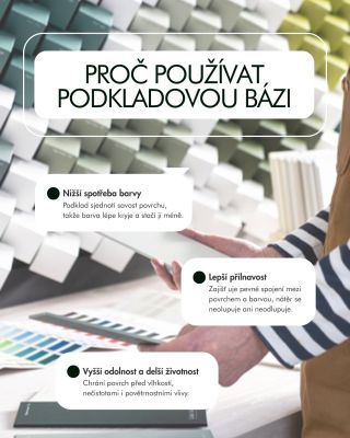 Podkladová báze je klíčem k dokonalému nátěru. ✨ Lépe kryje, déle vydrží a zajistí, že se barva neoloupe ani na...